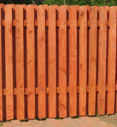 ограждение деревянным забором