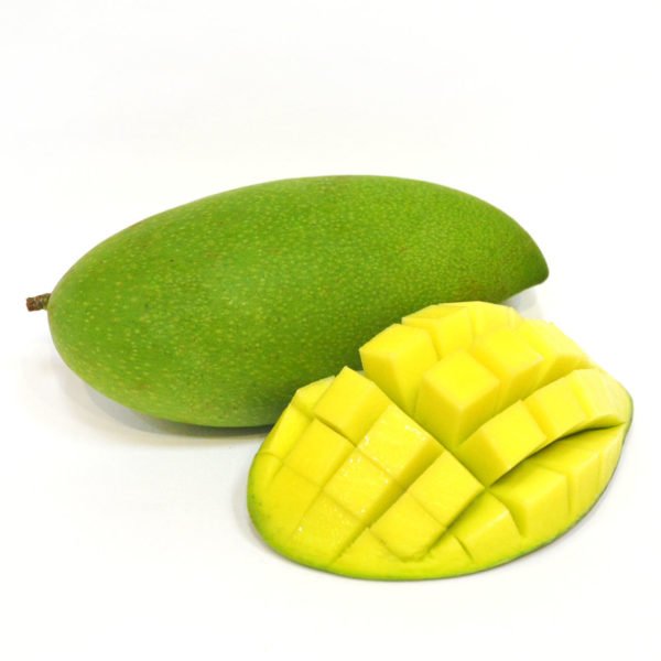 Зелёное манго с заострённым хвостиком